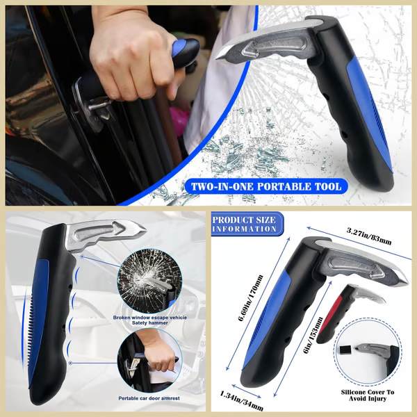 ๐5-in-1 car handle assisted emergency escape system