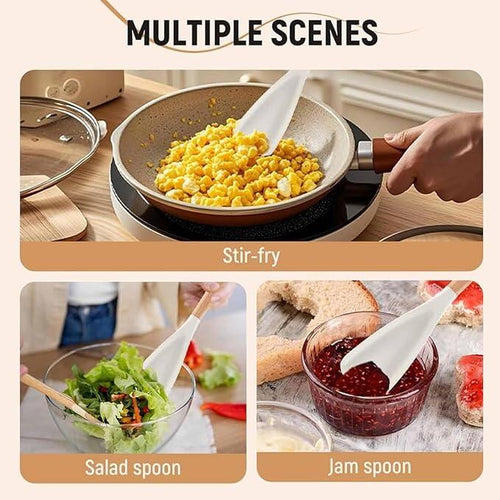 🔥Hot Sale 50% OFF🔥2-in-1 multi-function silicone spatula spoon