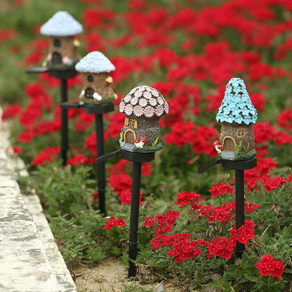 💥 Hot Sale 🌟 LED Solar-Powered Resin House Light