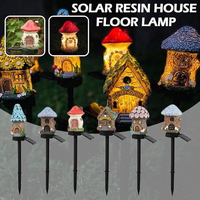 💥 Hot Sale 🌟 LED Solar-Powered Resin House Light