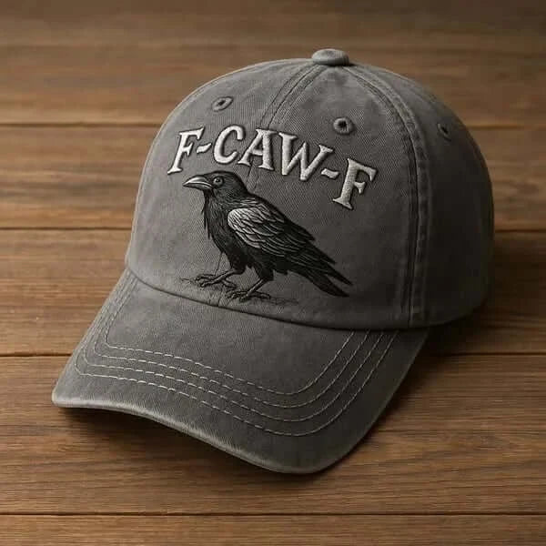 🧢🐦‍⬛ Make a bold statement with "F-CAW-F" Raven Cap - vintage style, premium embroidery, now 40% OFF! 🔥
