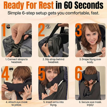 3-in-1 Airplane Sleep Support System – Travel Comfort Set