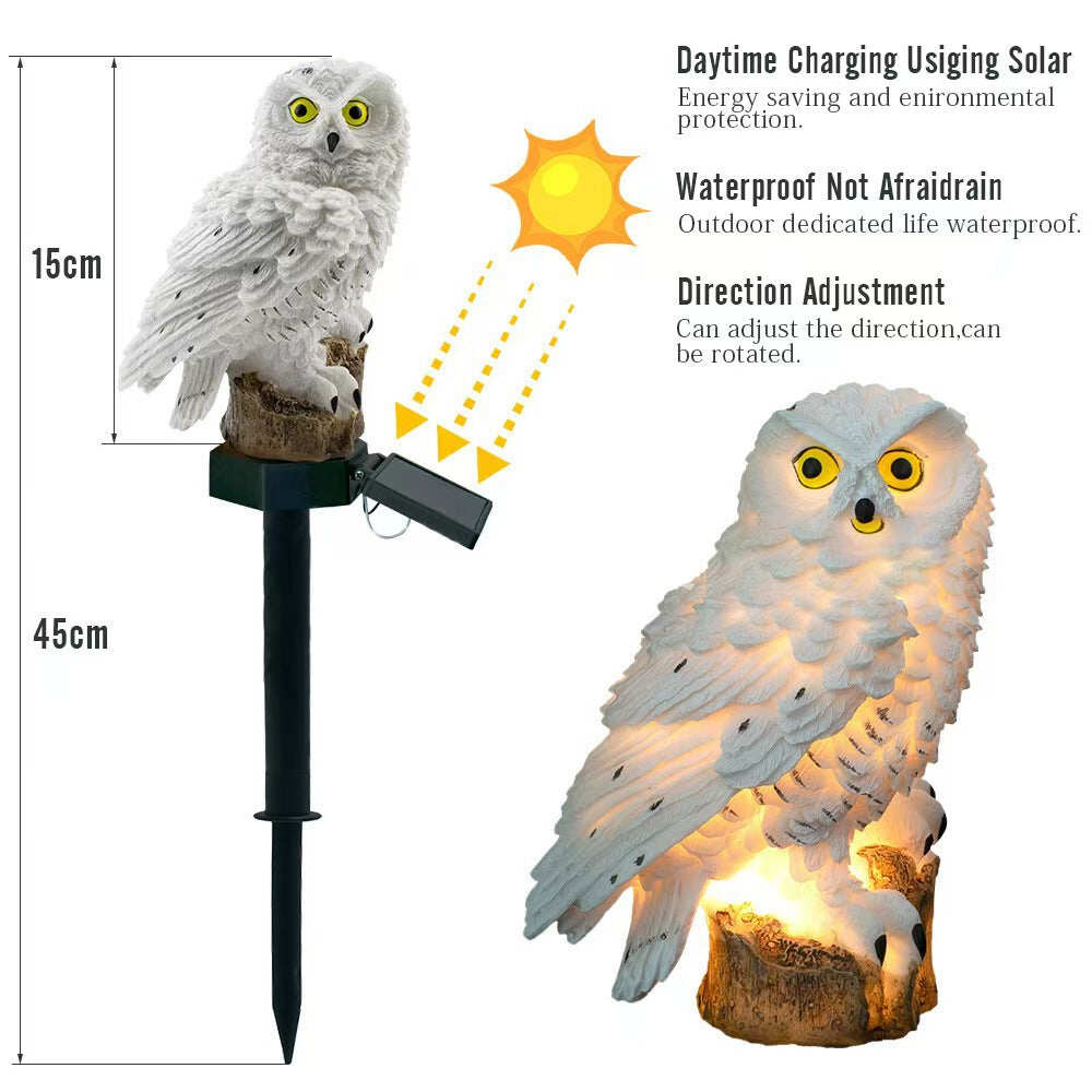 🔥 Holiday Special 50% OFF 🔥 Waterproof Solar Owl Light