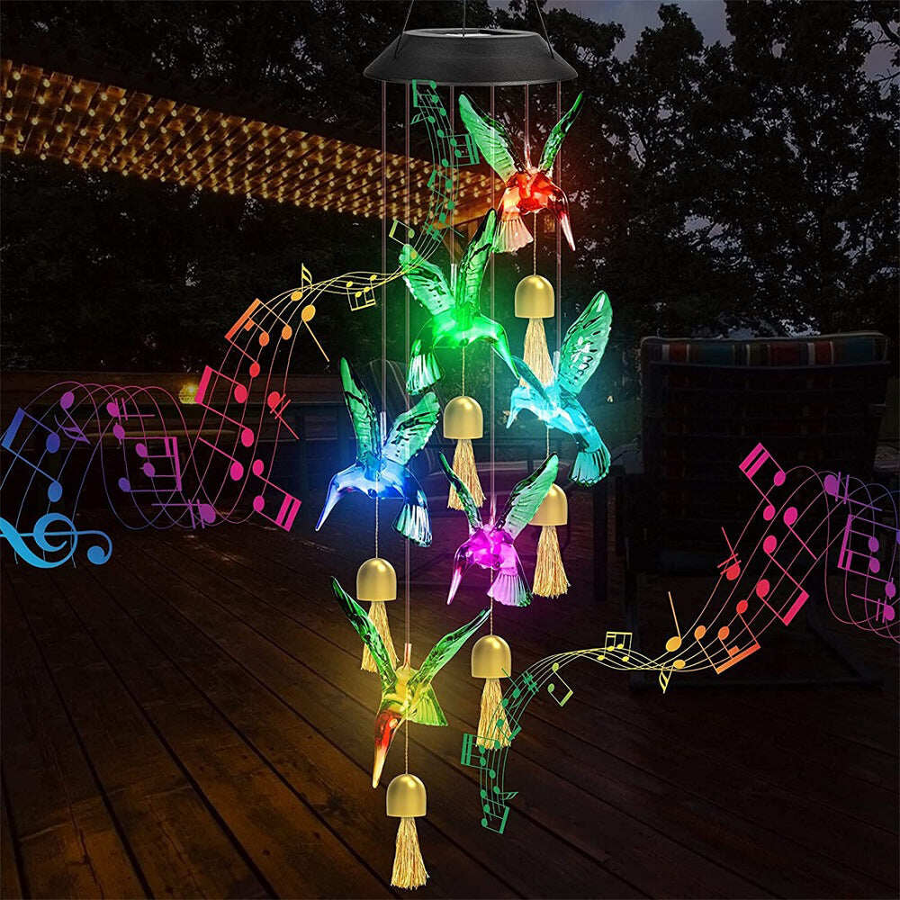 💥 Hot Sale 🌟 Color-changing LED Creative Solar Wind Chimes