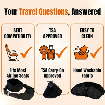 3-in-1 Airplane Sleep Support System – Travel Comfort Set