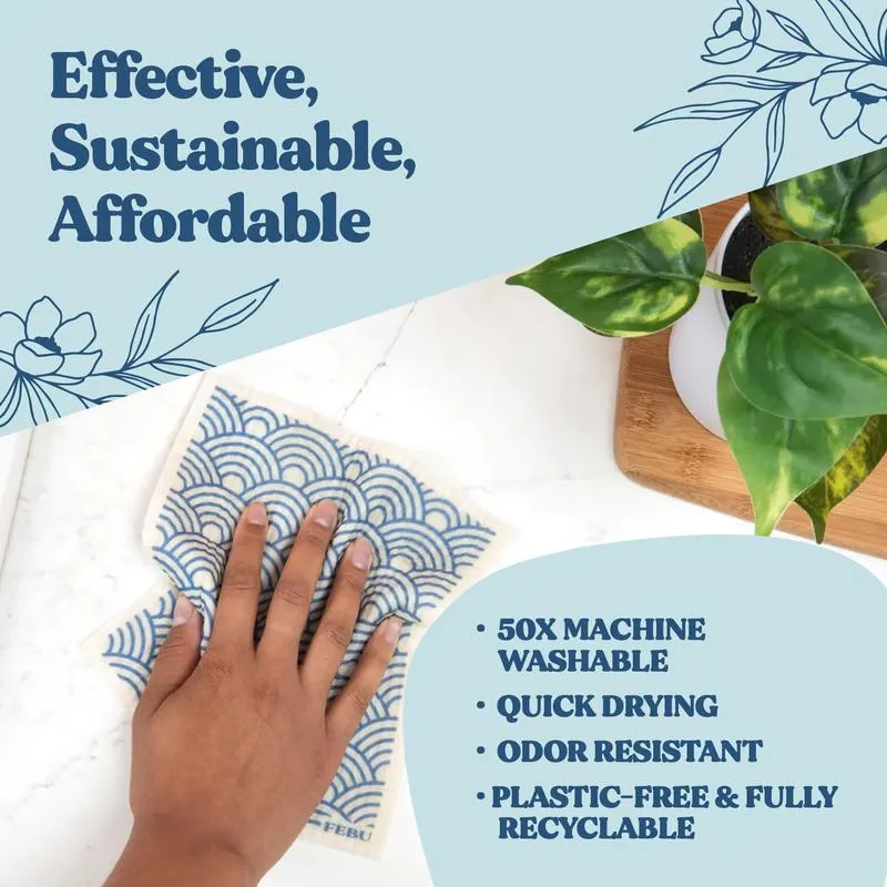 🔥Hot Sale 💥Swedish Dishcloths for Kitchen & Cleaning | 5 Pack