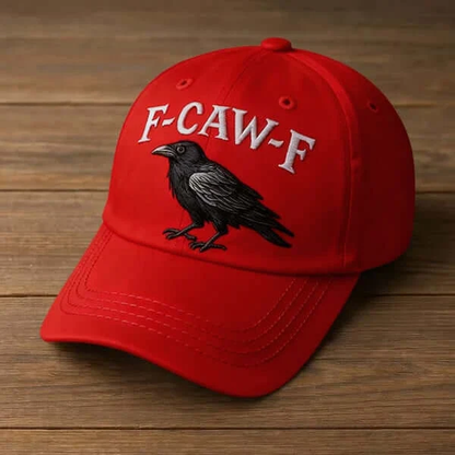 🧢🐦‍⬛ Make a bold statement with "F-CAW-F" Raven Cap - vintage style, premium embroidery, now 40% OFF! 🔥