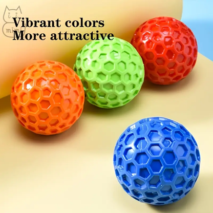 Two heavy-duty, durable dog chew toys with sound effects