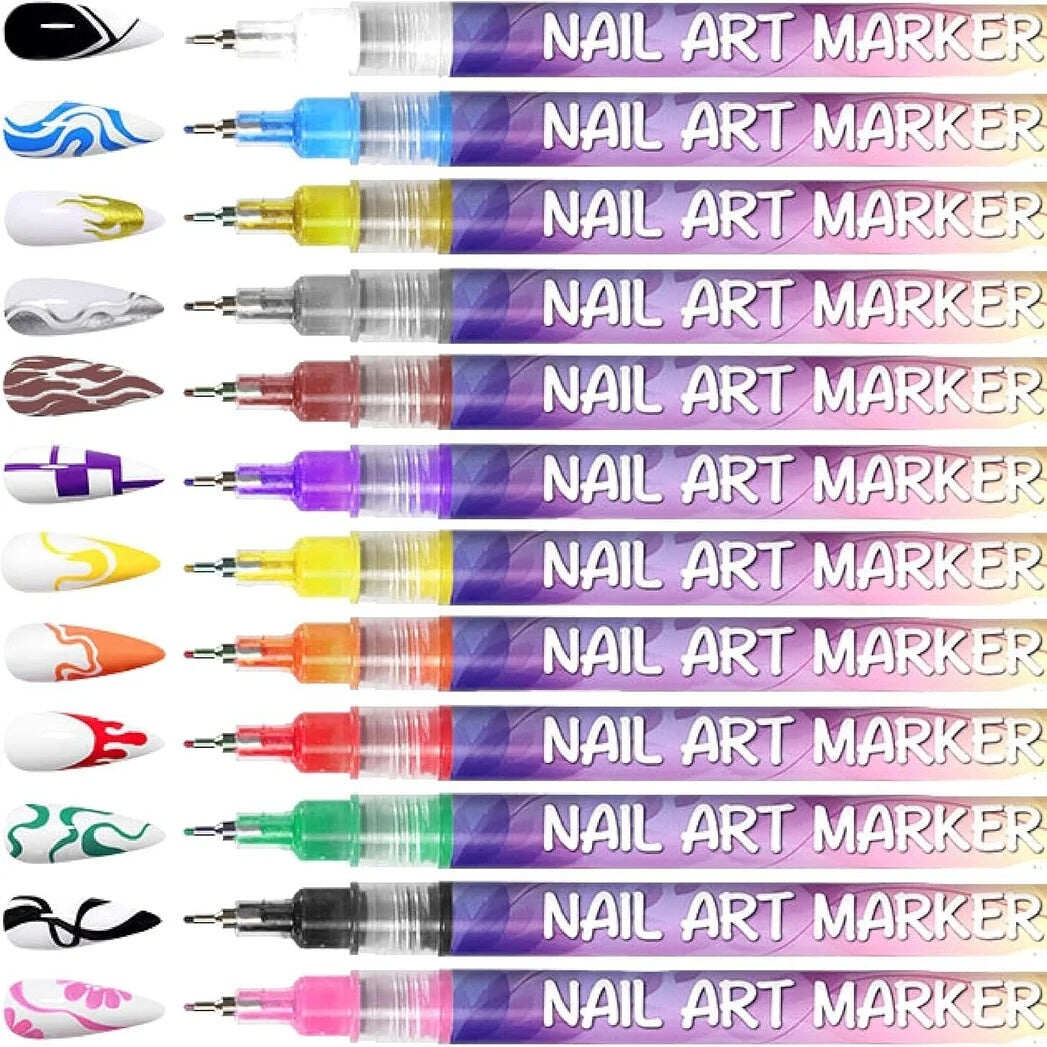 🔥Hot Sale 50% OFF🔥12 Colors Nail Art Pens Set
