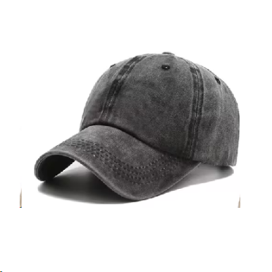 Retro washed baseball cap, solid color washed casual sports cap