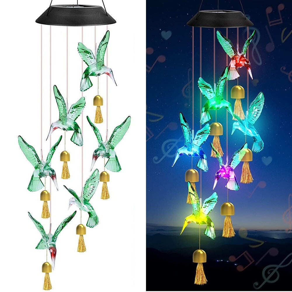 💥 Hot Sale 🌟 Color-changing LED Creative Solar Wind Chimes