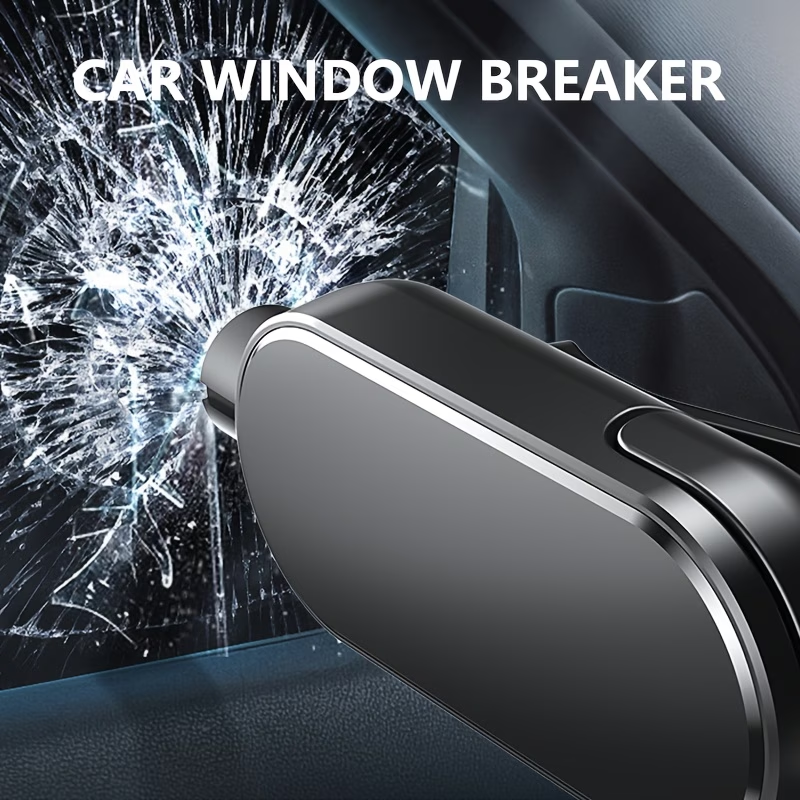 This safety hammer is a two-in-one emergency escape tool.
