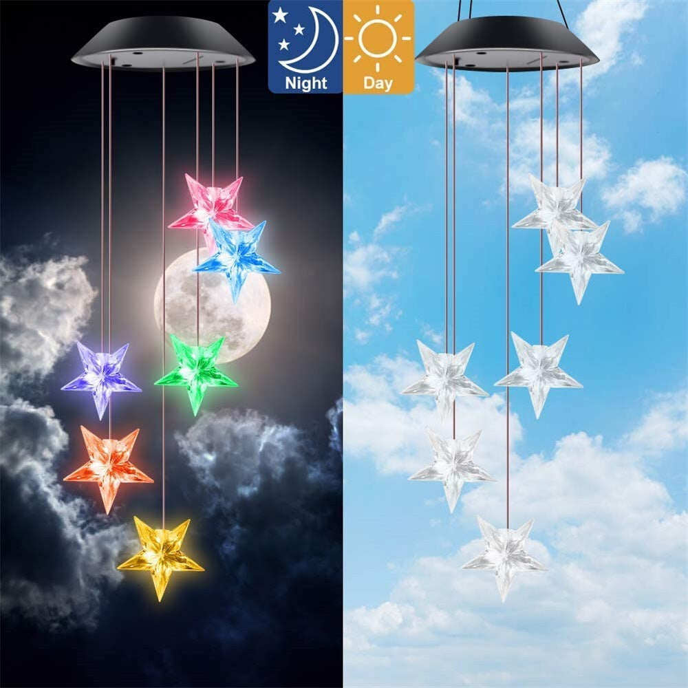 💥 Hot Sale 🌟 Color-changing LED Creative Solar Wind Chimes
